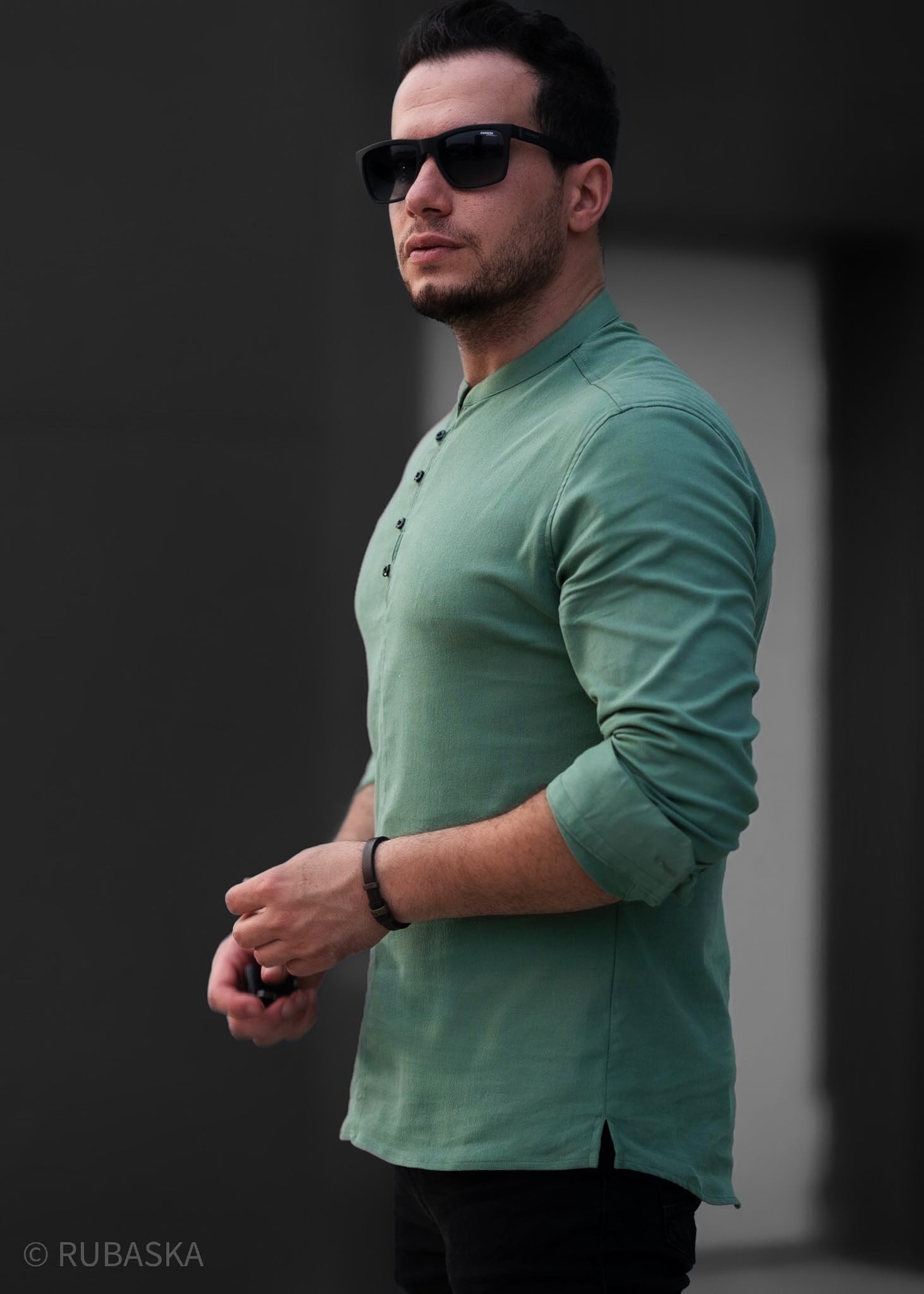 Koszule slim ELASTAN gładkie M-3XL