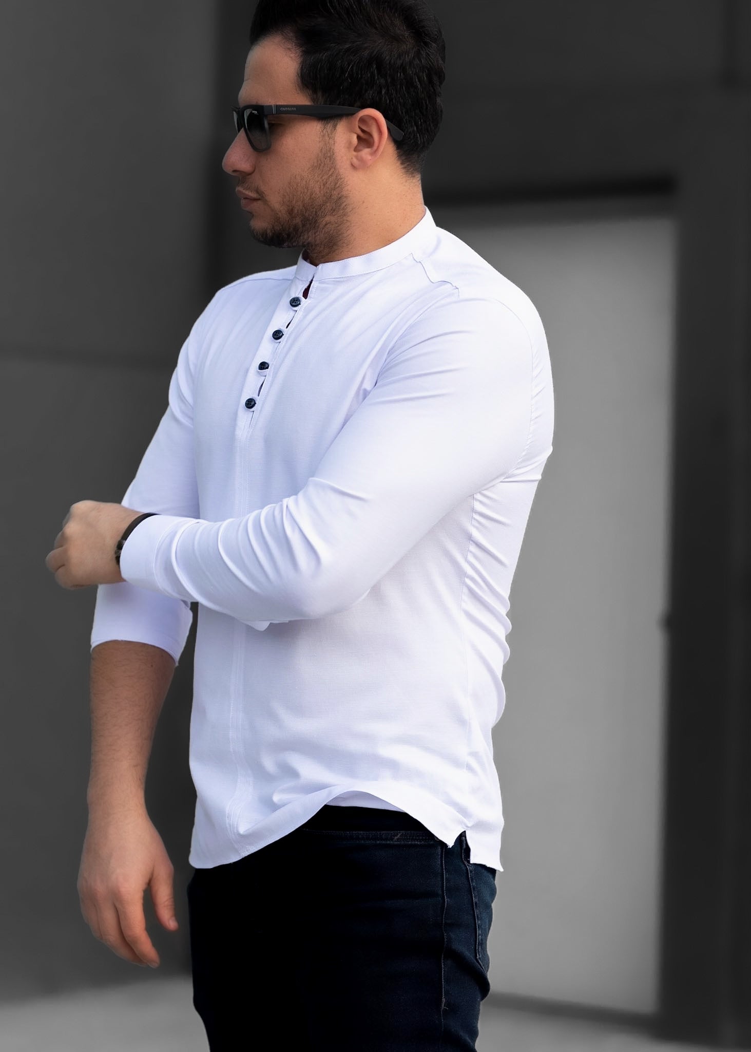 Koszule slim ELASTAN gładkie M-3XL