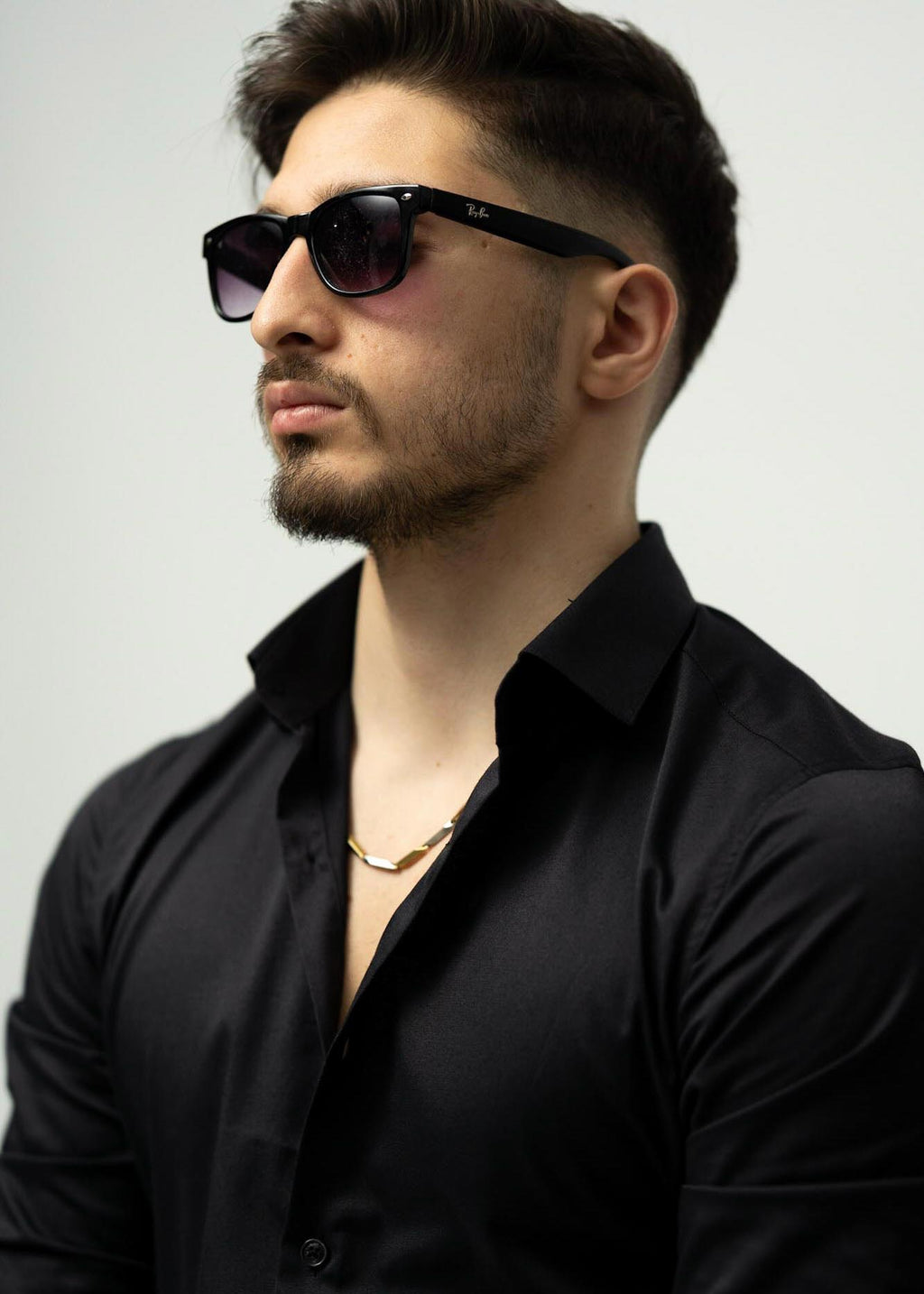 KOSZULA MĘSKA CZARNA SLIM FIT PREMIUM ELASTYCZNA ELEGANCKA M-XL