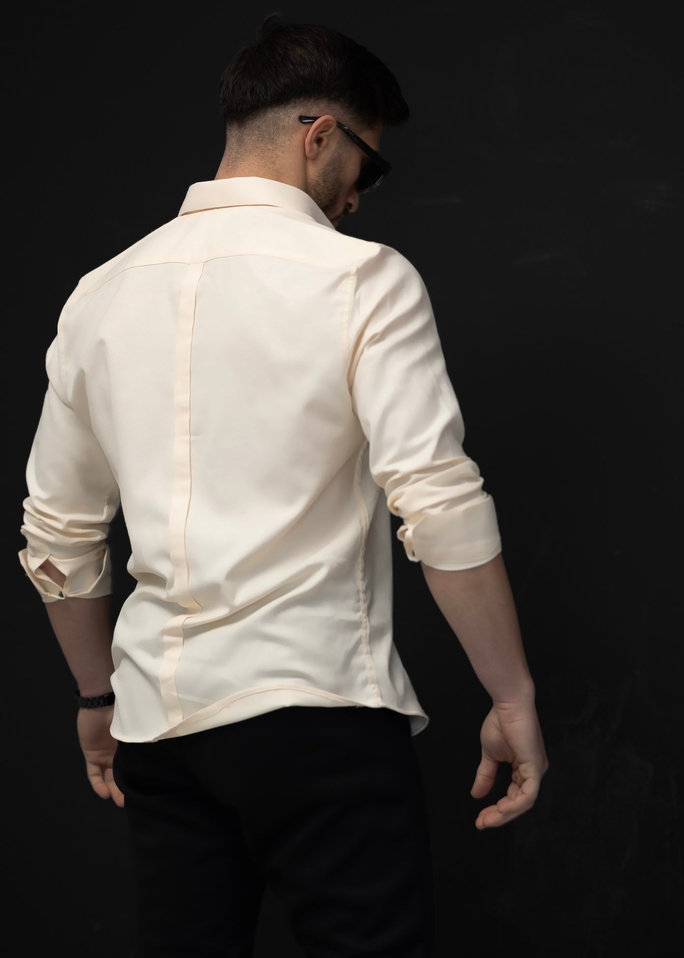 Koszule slim ELASTAN gładkie M-3XL