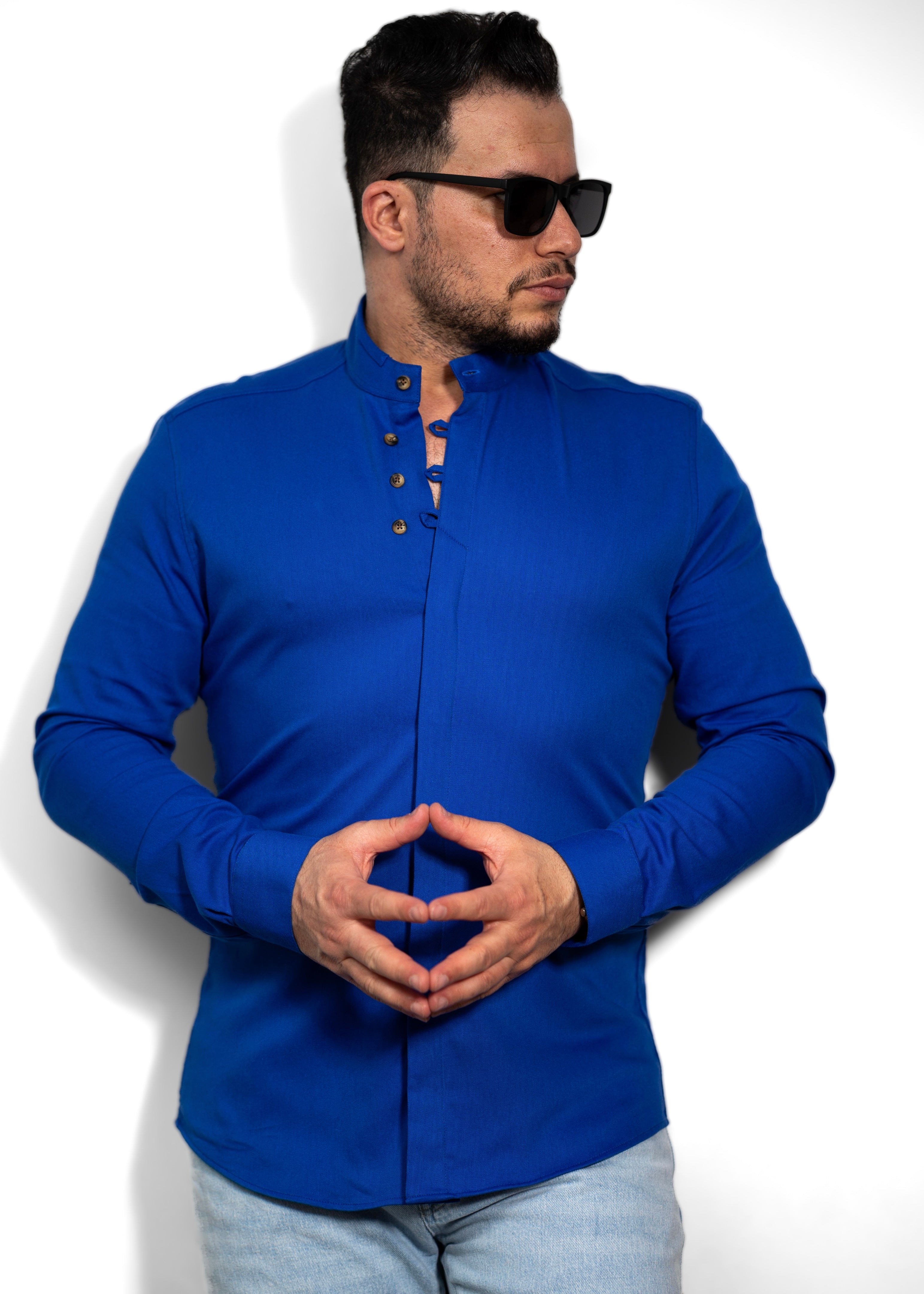 Koszule slim ELASTAN gładkie M-3XL