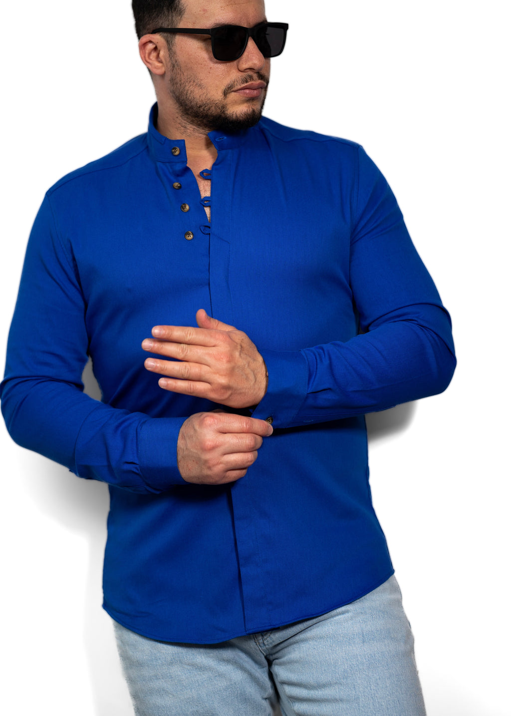 Koszule slim ELASTAN gładkie M-3XL