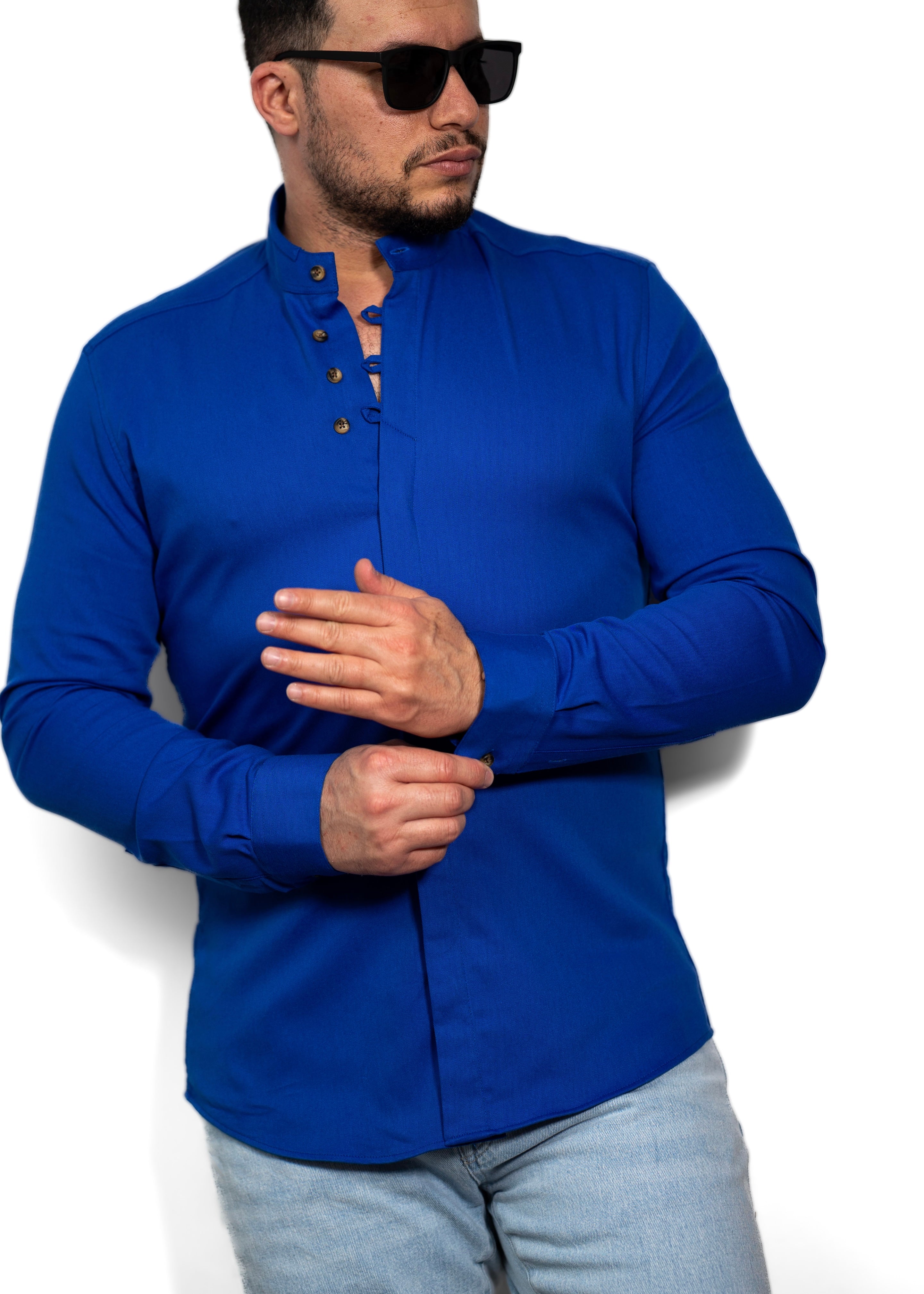 Koszule slim ELASTAN gładkie M-3XL