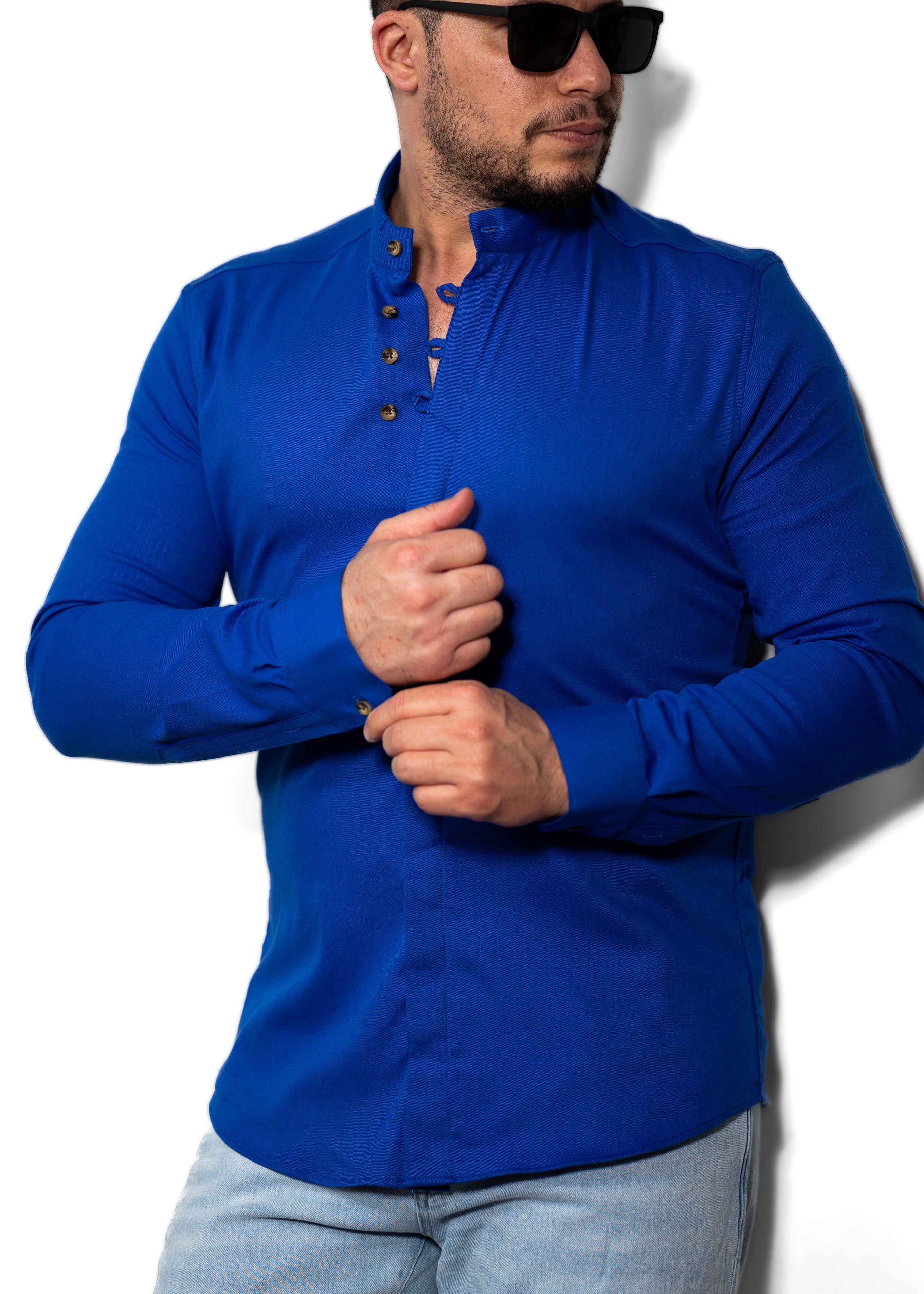 Koszule slim ELASTAN gładkie M-3XL