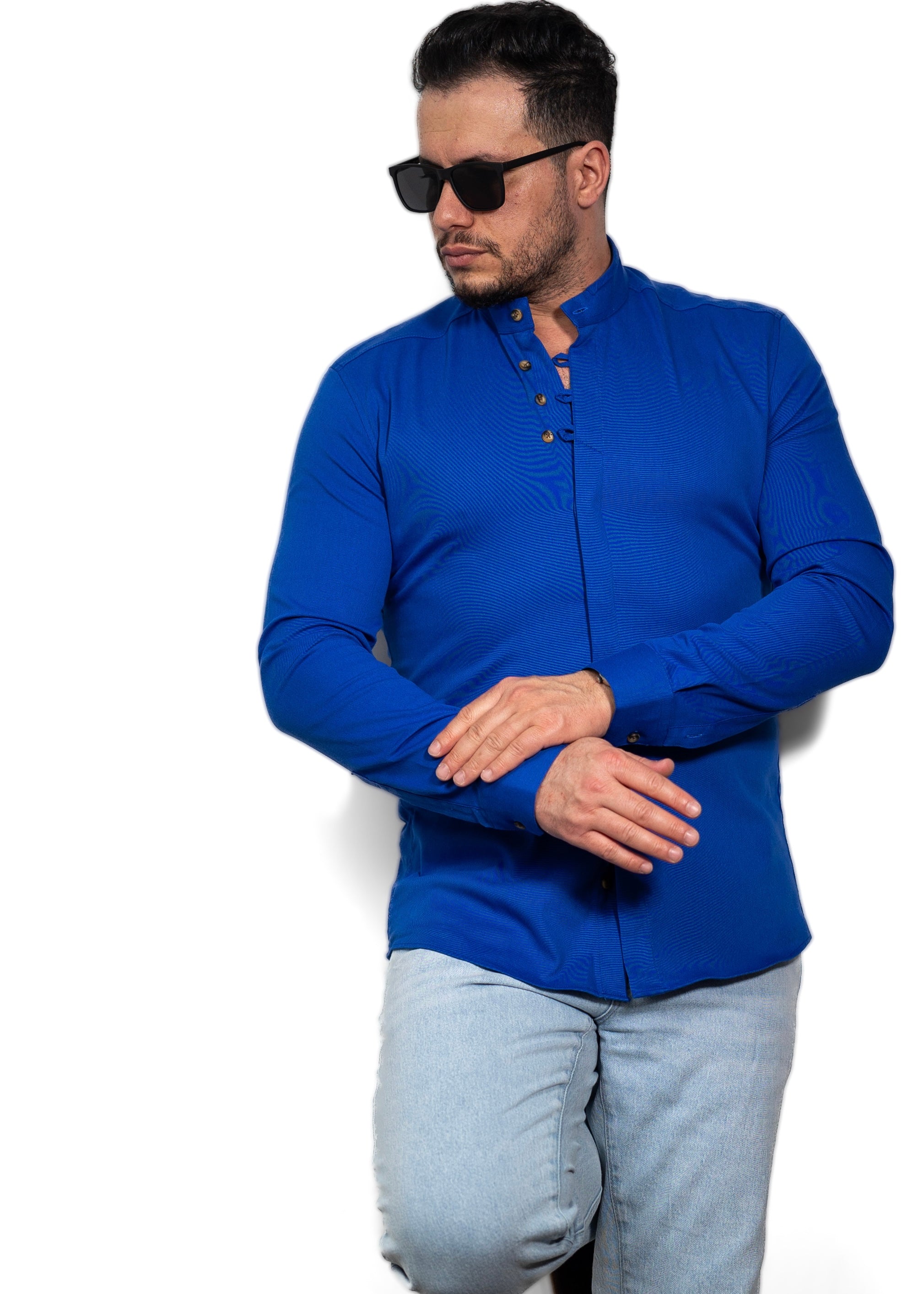 Koszule slim ELASTAN gładkie M-3XL