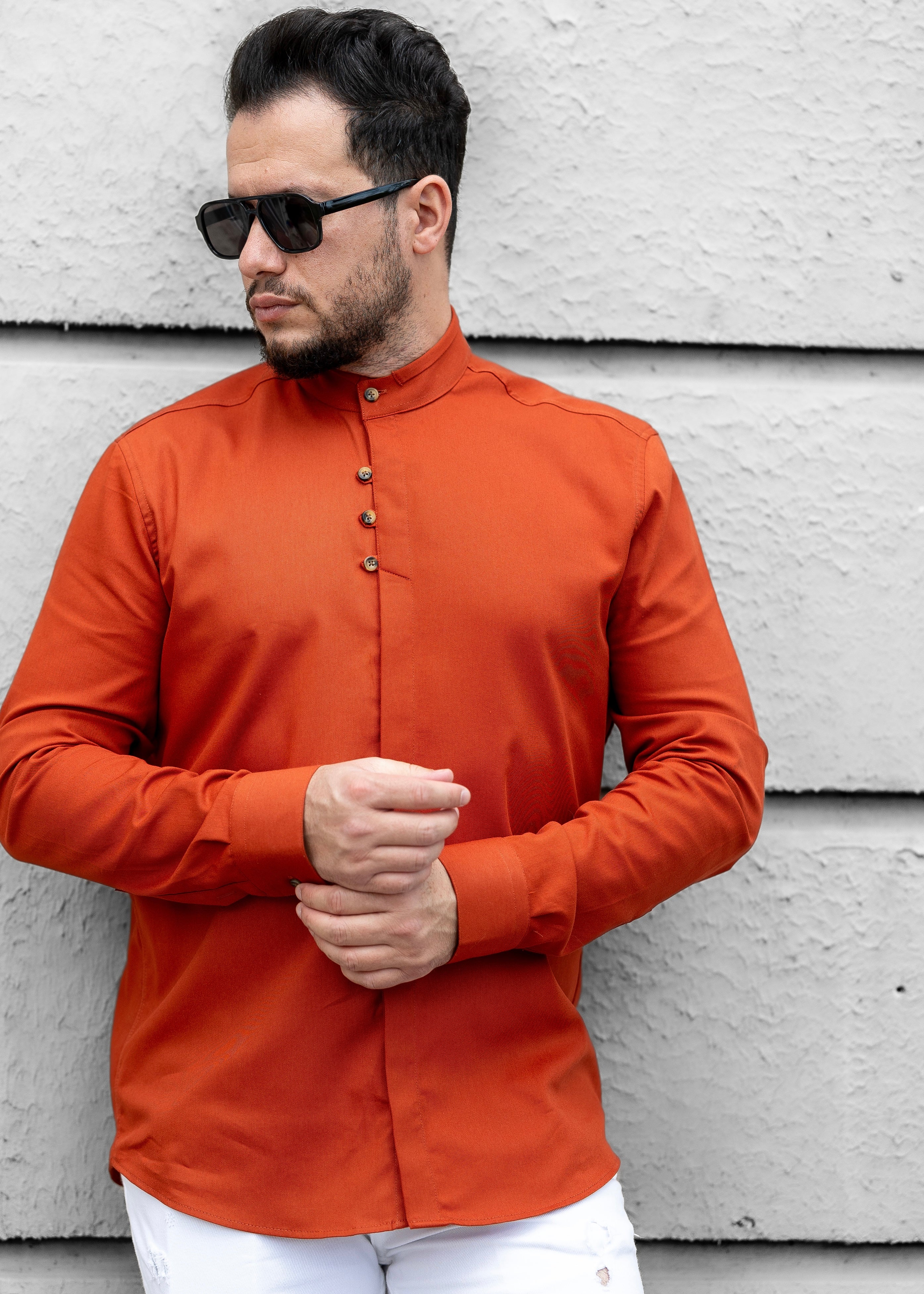 Koszule slim ELASTAN gładkie M-3XL