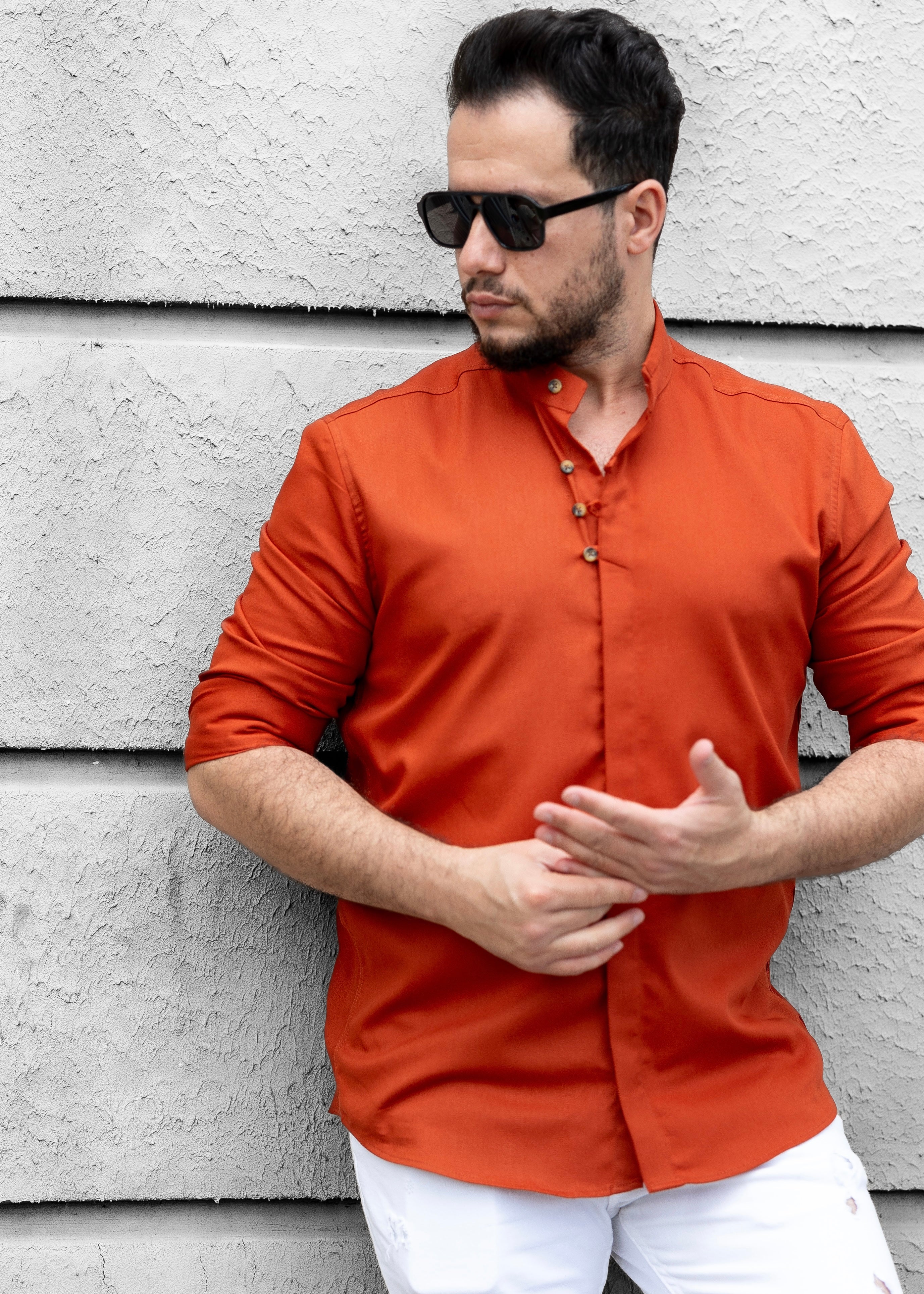 Koszule slim ELASTAN gładkie M-3XL