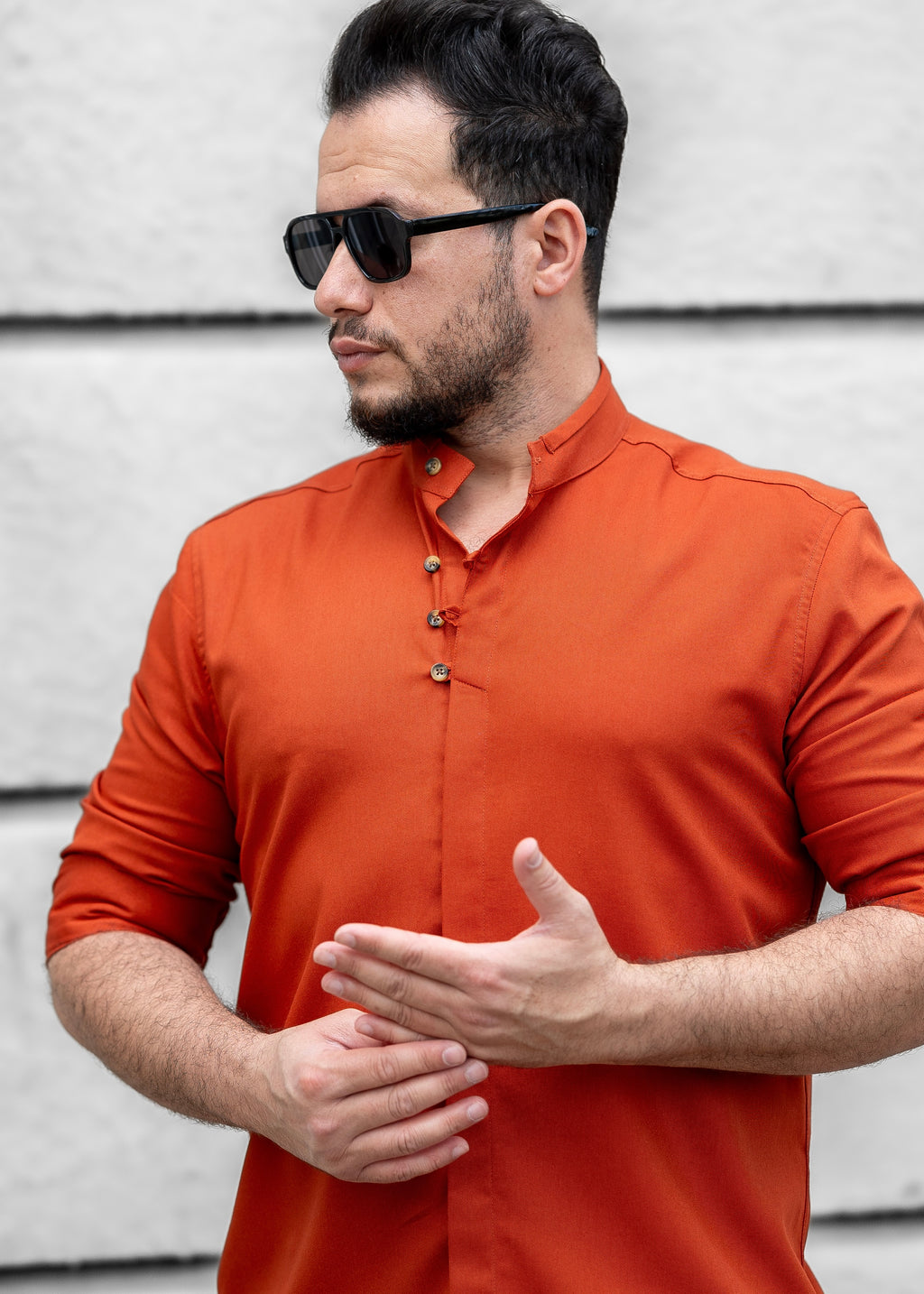Koszule slim ELASTAN gładkie M-3XL