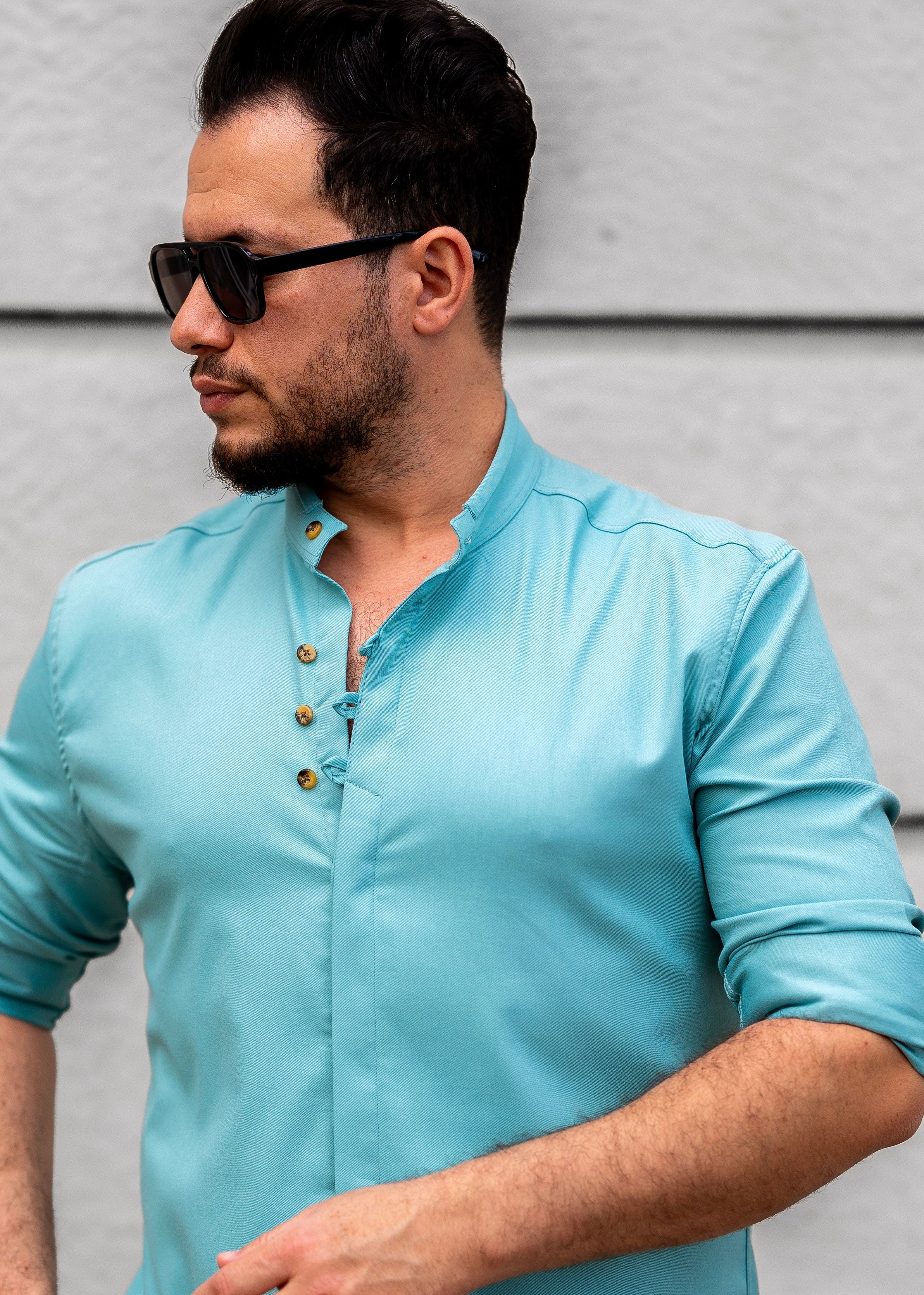 Koszule slim ELASTAN gładkie M-3XL