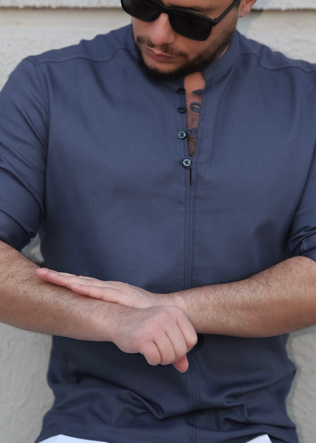 Koszule slim ELASTAN gładkie M-3XL