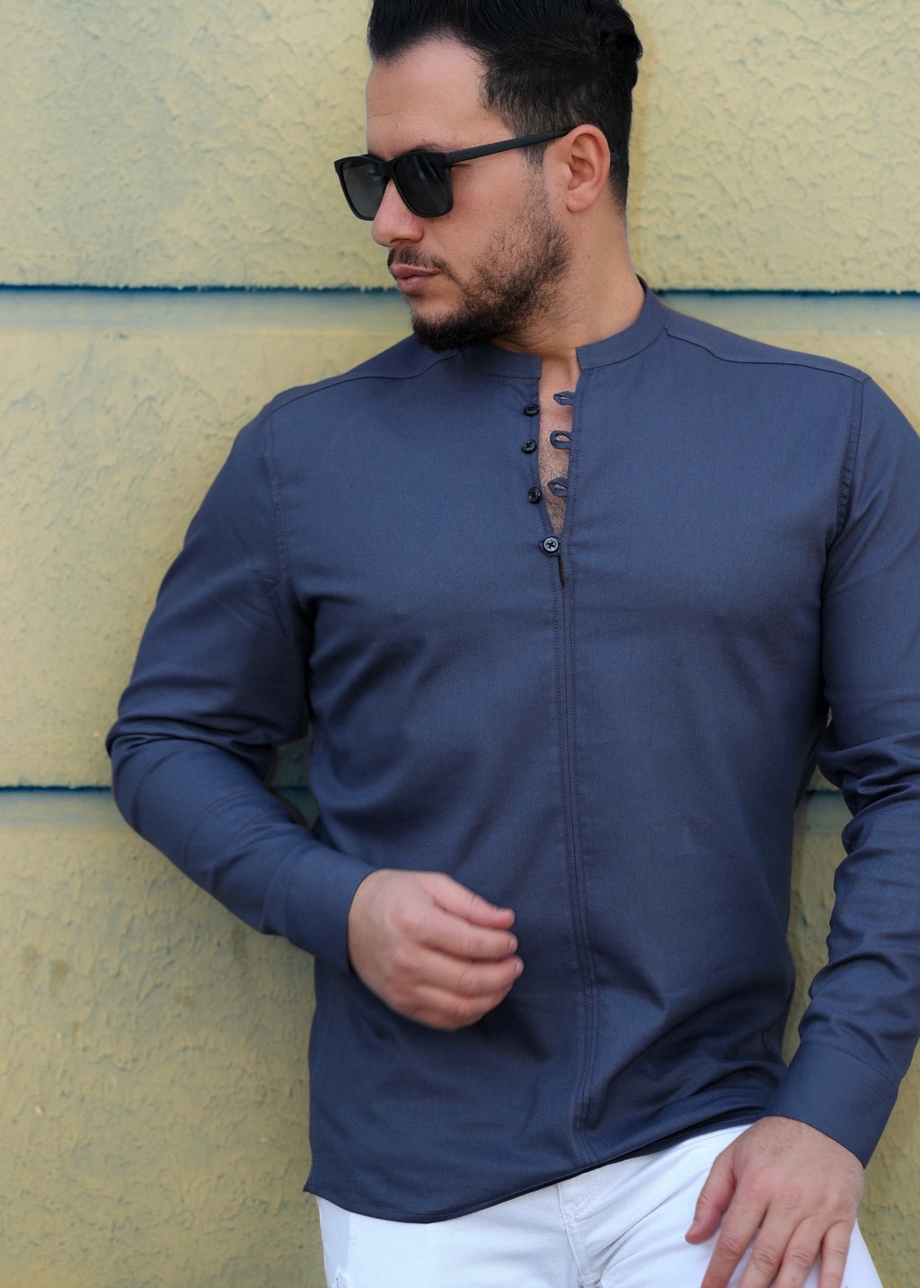 Koszule slim ELASTAN gładkie M-3XL