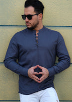 Koszule slim ELASTAN gładkie M-3XL