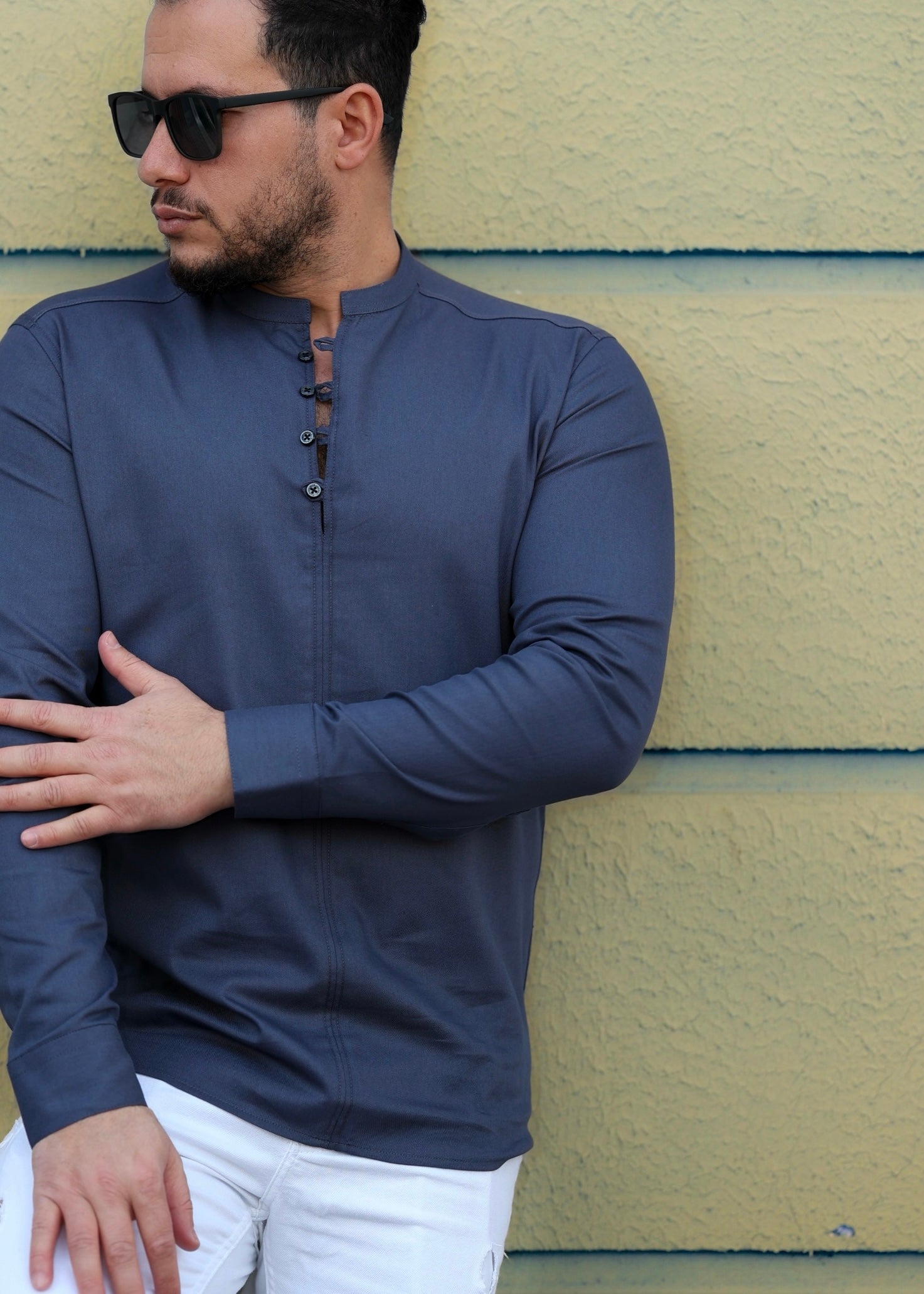 Koszule slim ELASTAN gładkie M-3XL