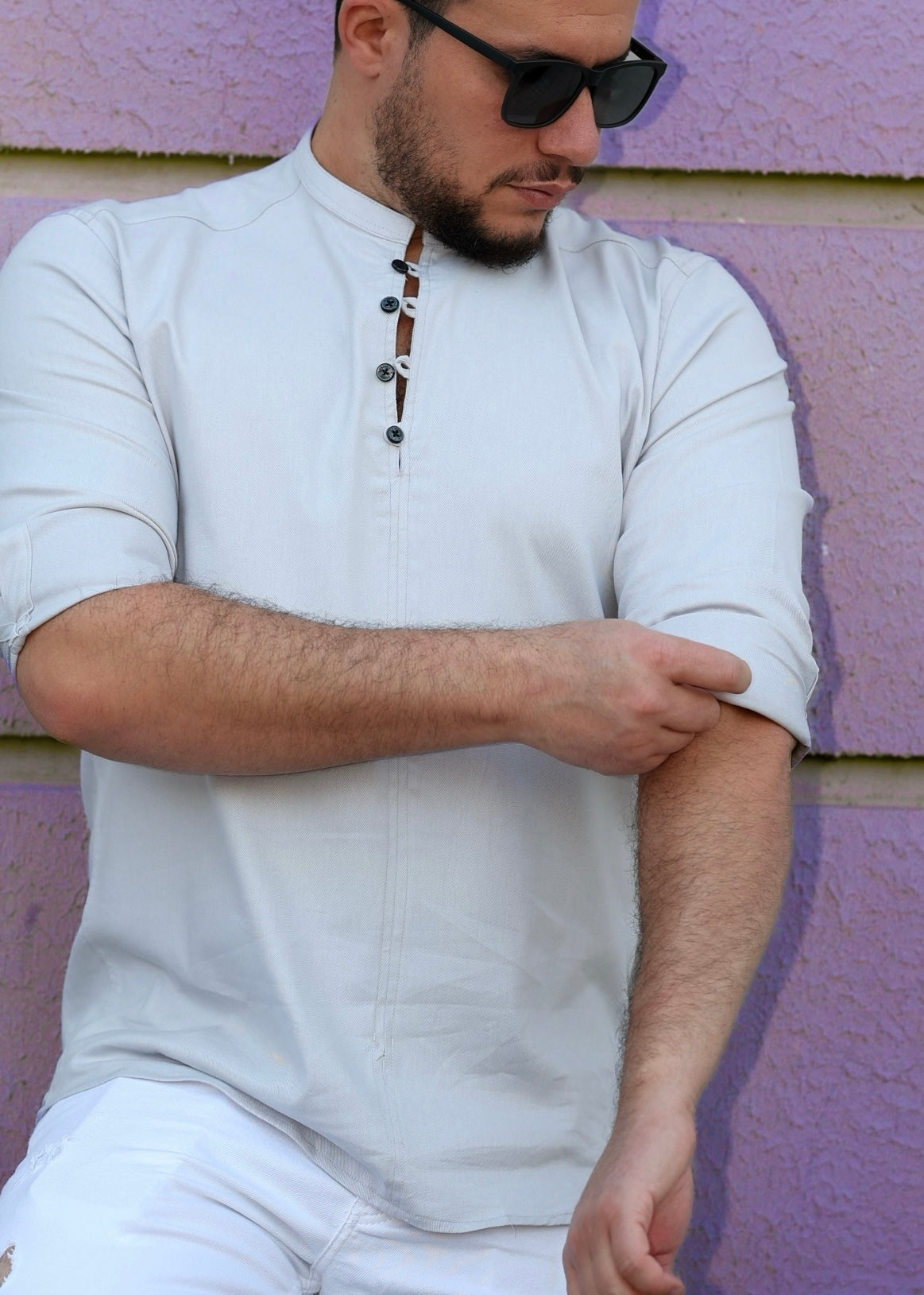 Koszule slim ELASTAN gładkie M-3XL