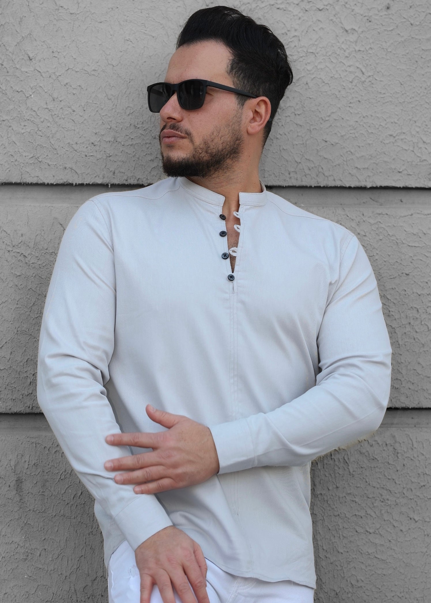 Koszule slim ELASTAN gładkie M-3XL