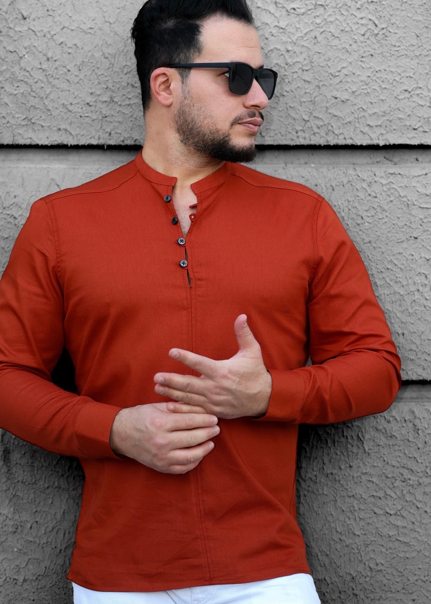 Koszule slim ELASTAN gładkie M-3XL