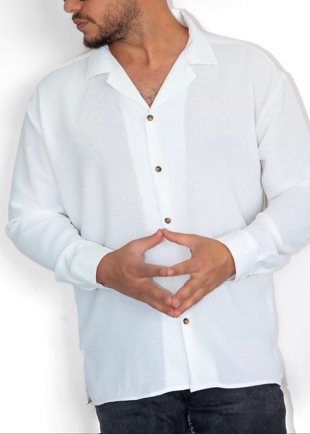 Koszule slim oer size ELASTAN gładkie M-2XL