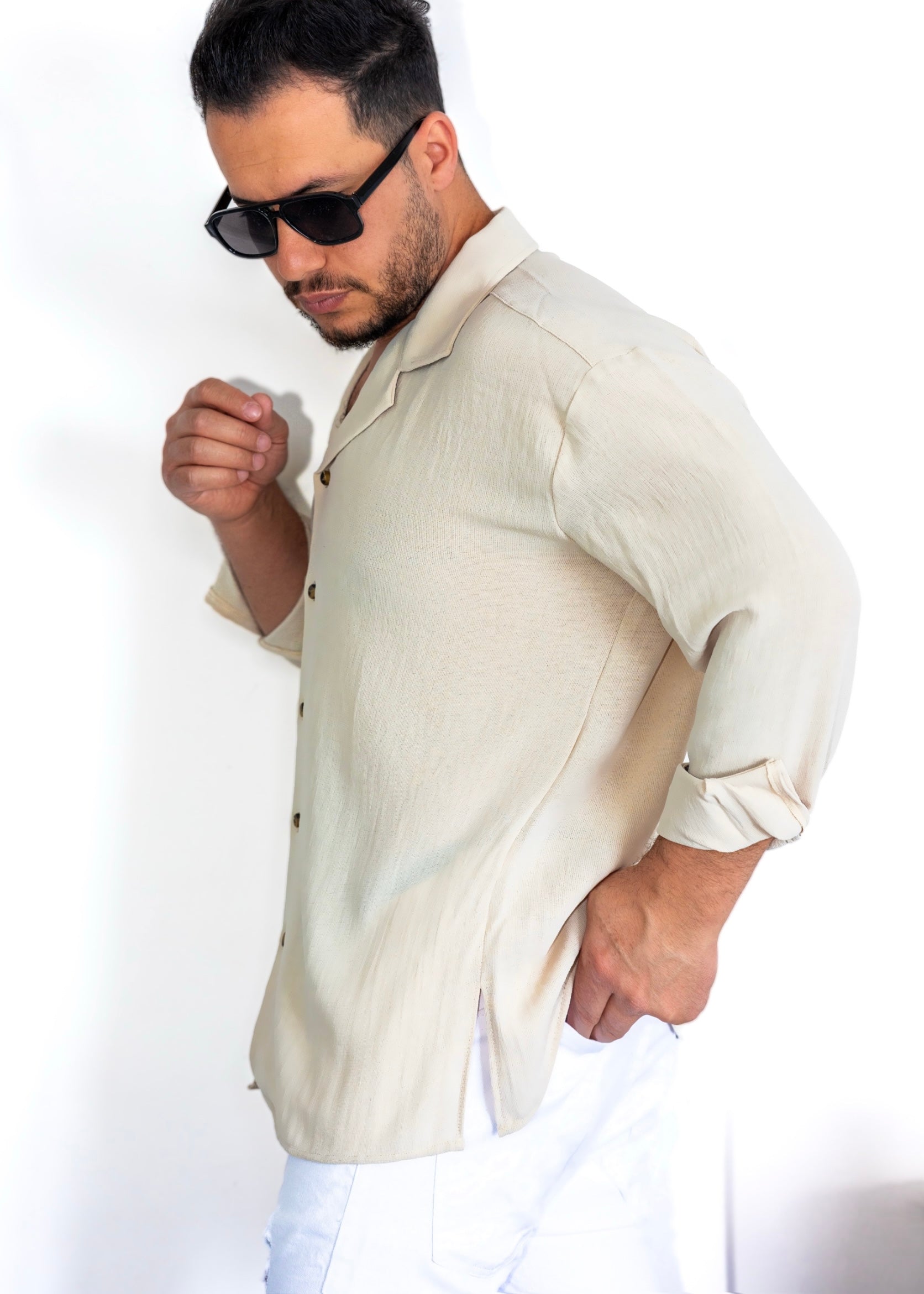 Koszule slim oer size ELASTAN gładkie M-2XL