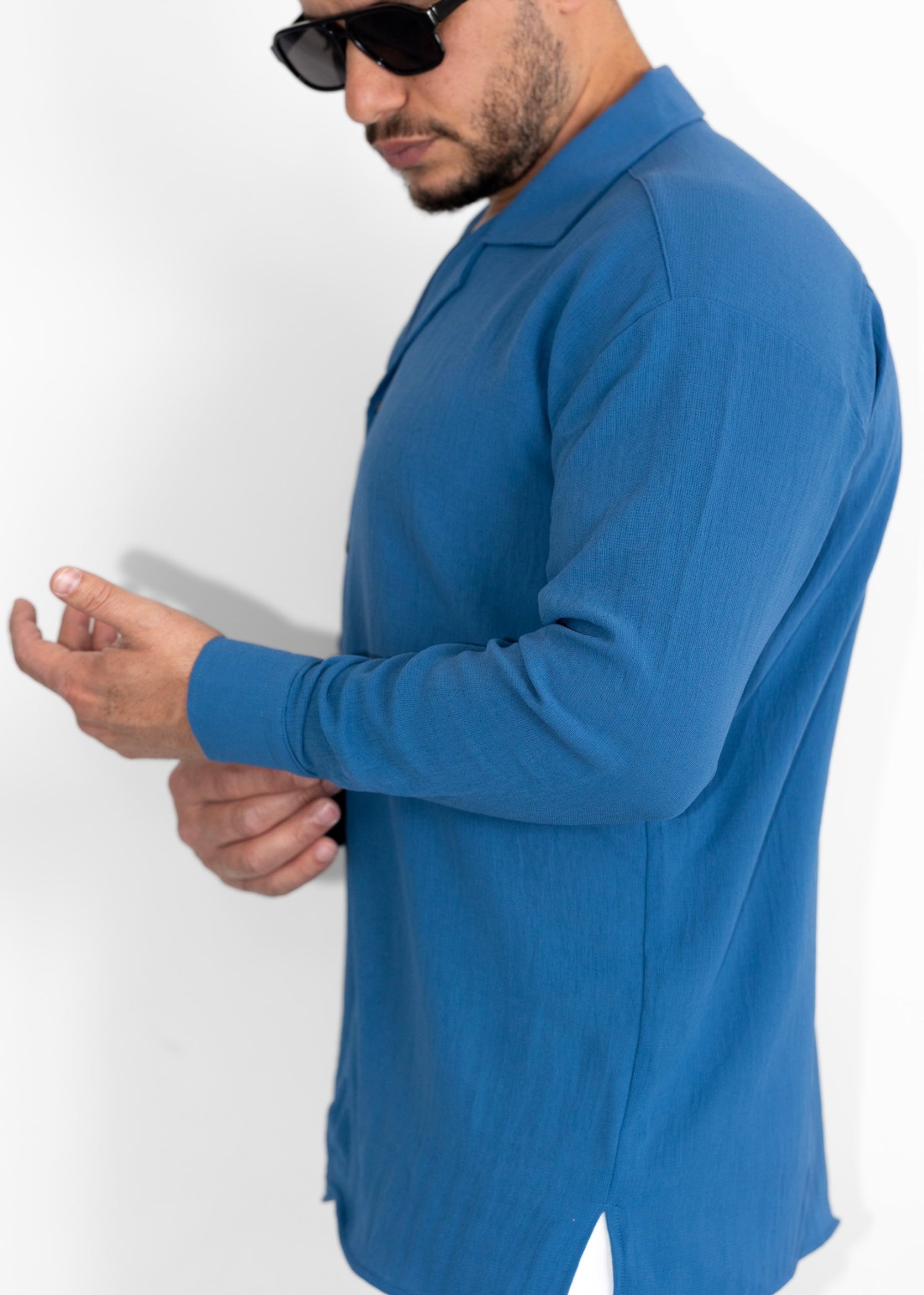 Koszule slim oer size ELASTAN gładkie M-2XL