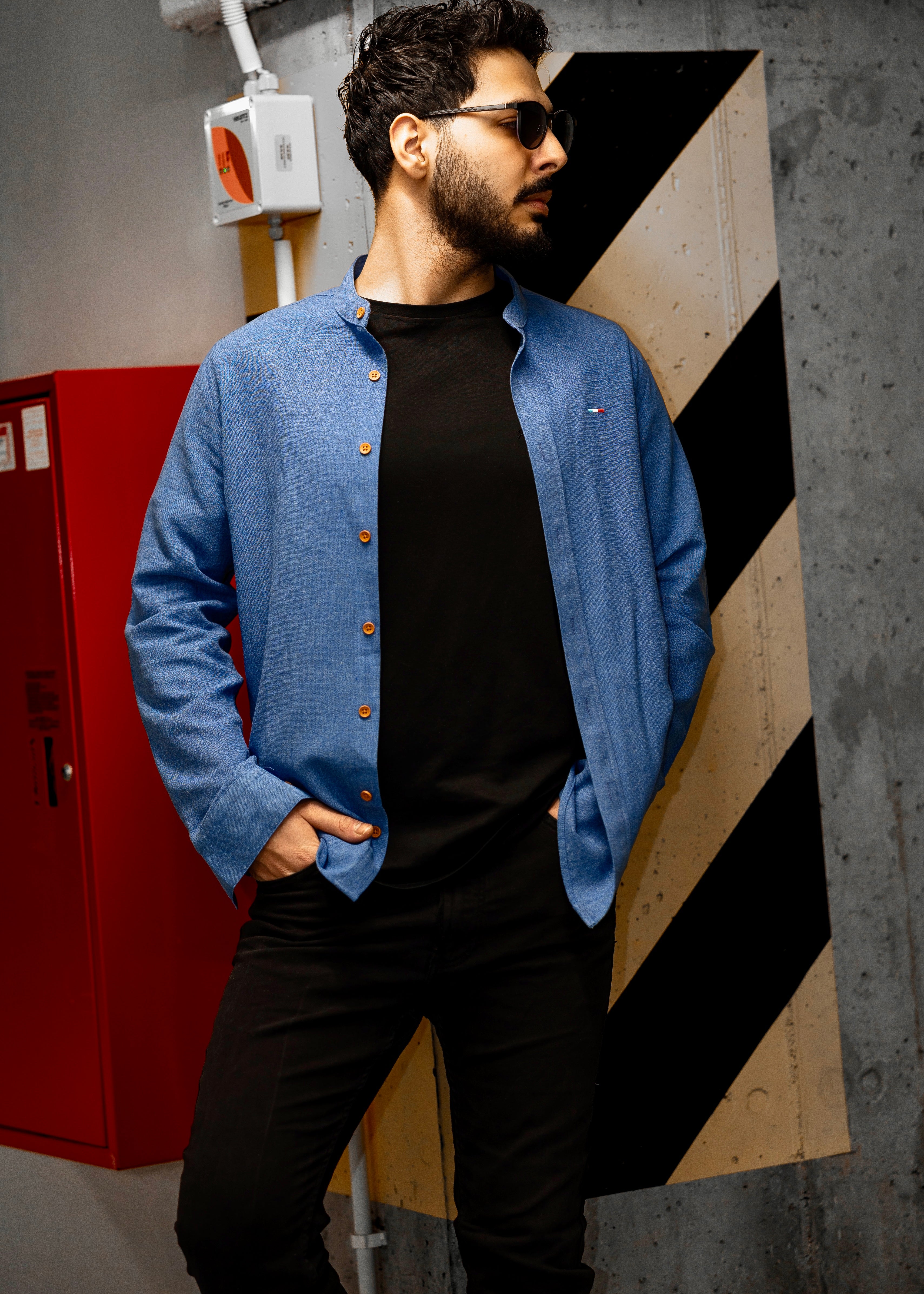 Koszule slim ELASTAN gładkie M-XXL