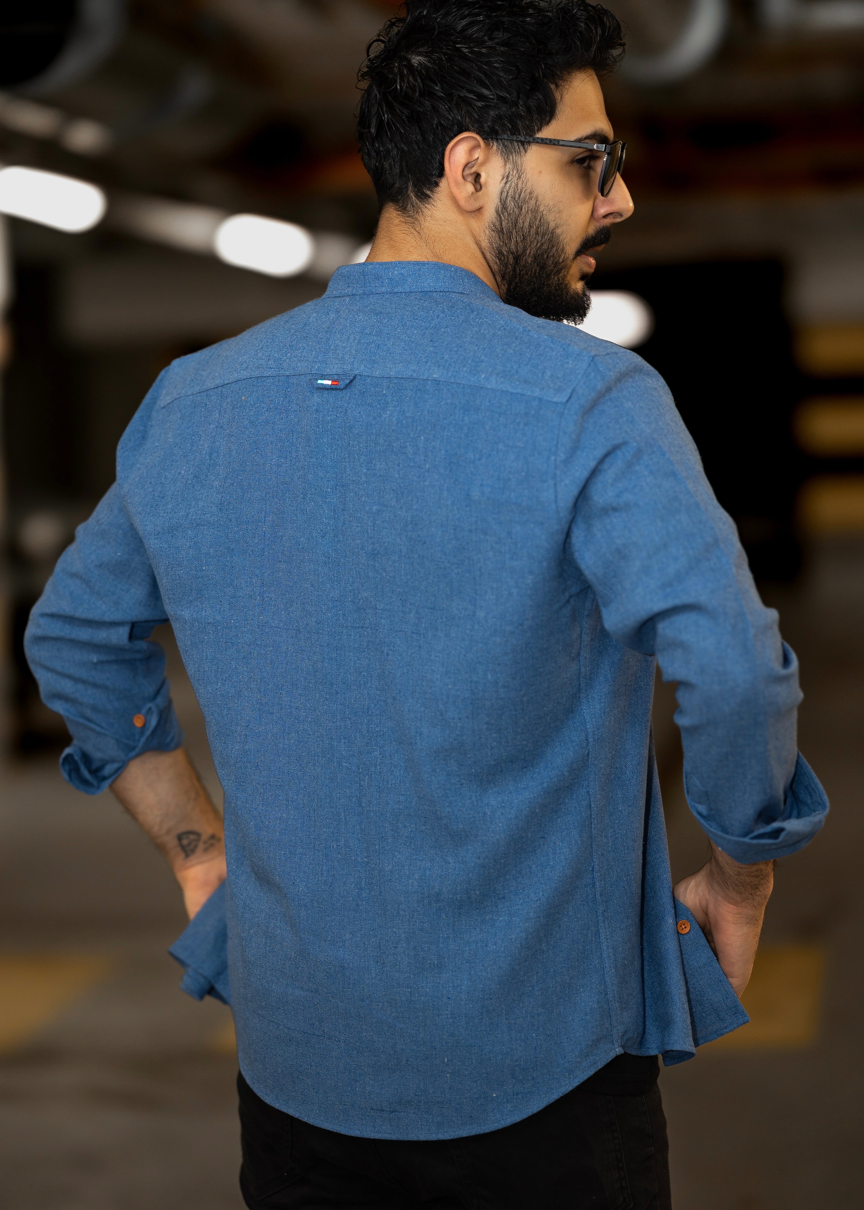 Koszule slim ELASTAN gładkie M-XXL