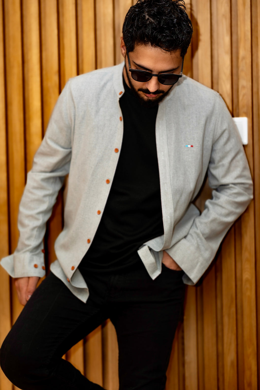 Koszule slim ELASTAN gładkie M-XXL