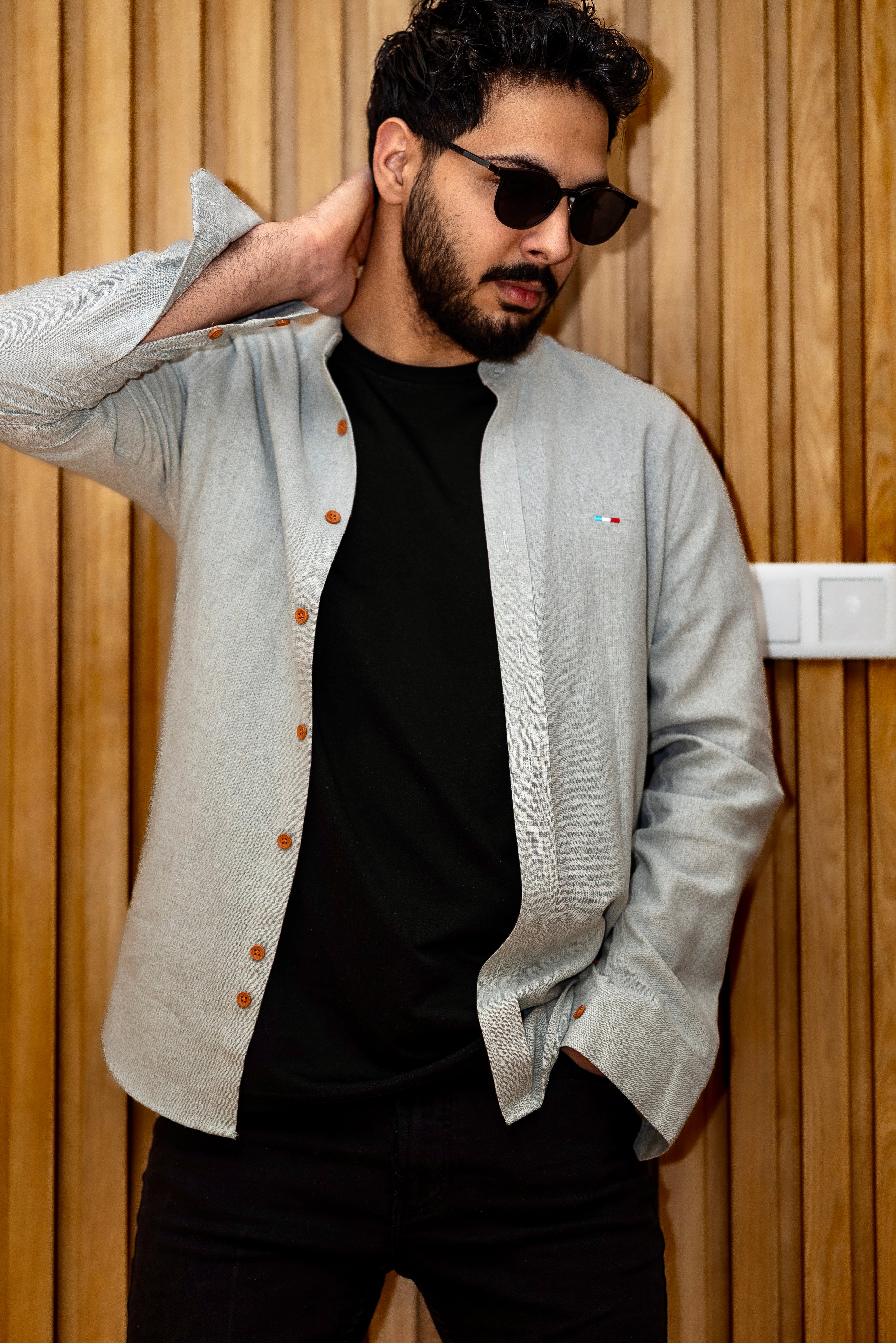 Koszule slim ELASTAN gładkie M-XXL