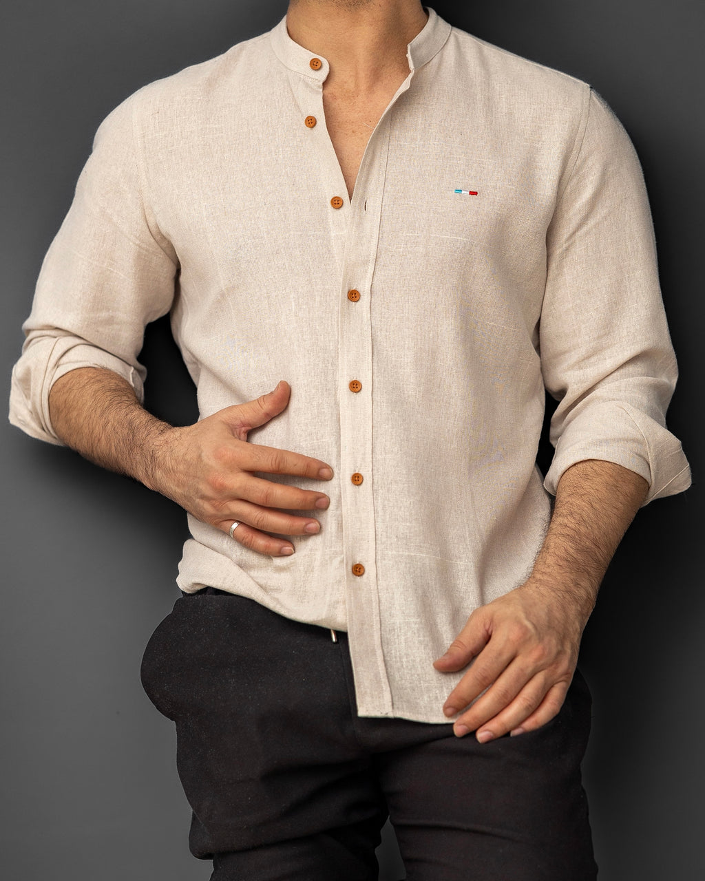 Koszule slim ELASTAN gładkie M-XXL