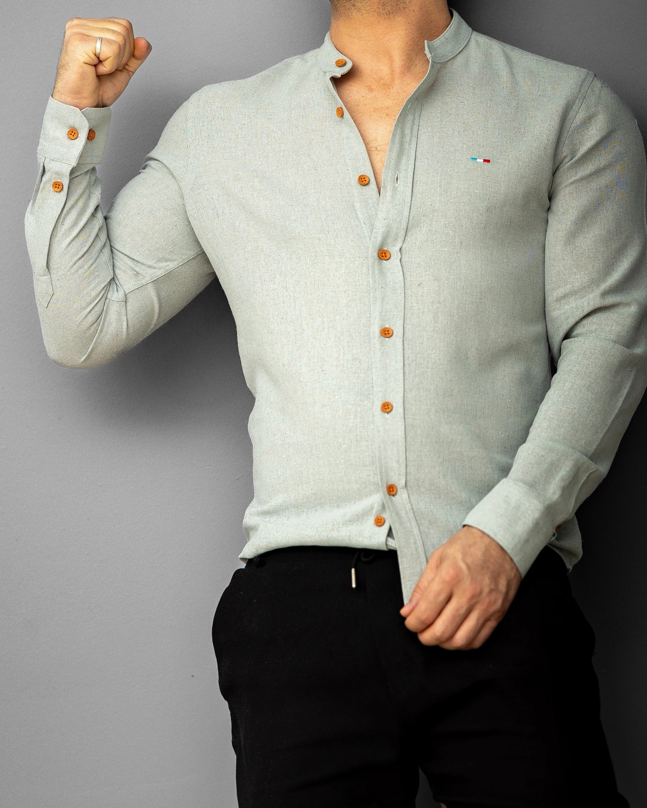 Koszule slim ELASTAN gładkie M-XXL