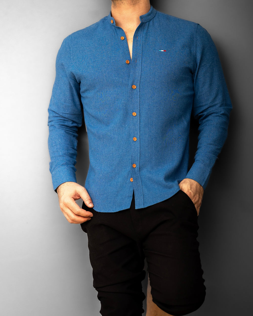 Koszule slim ELASTAN gładkie M-XXL