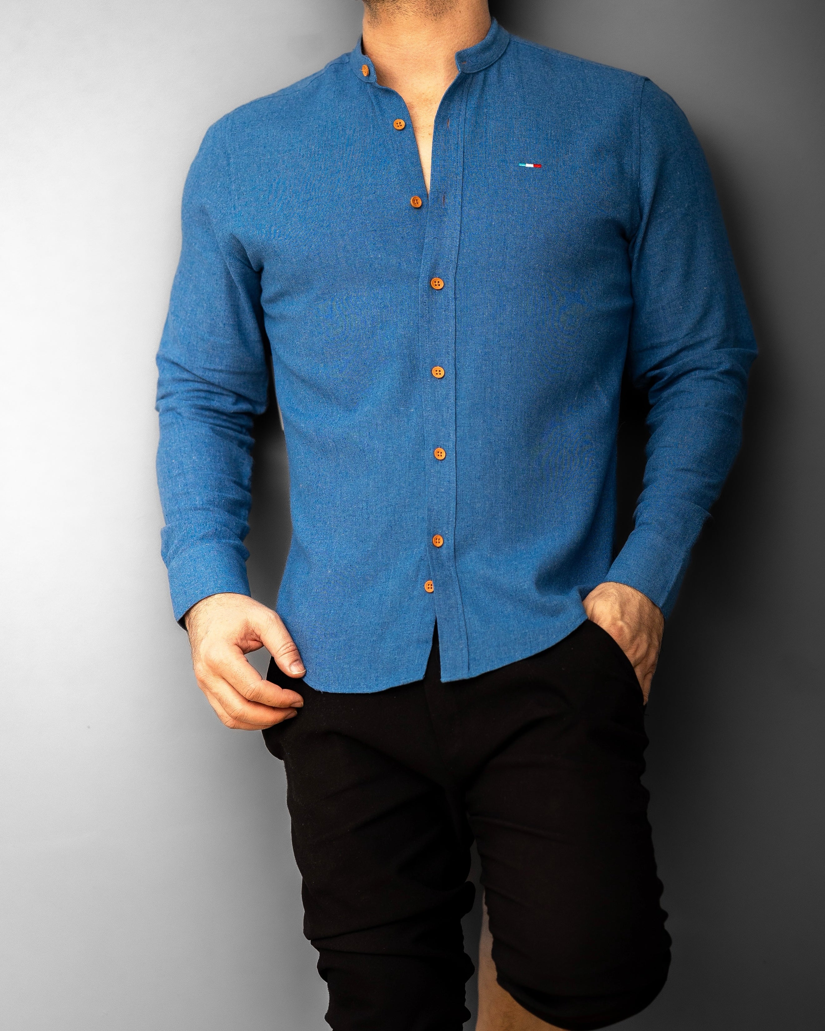 Koszule slim ELASTAN gładkie M-XXL