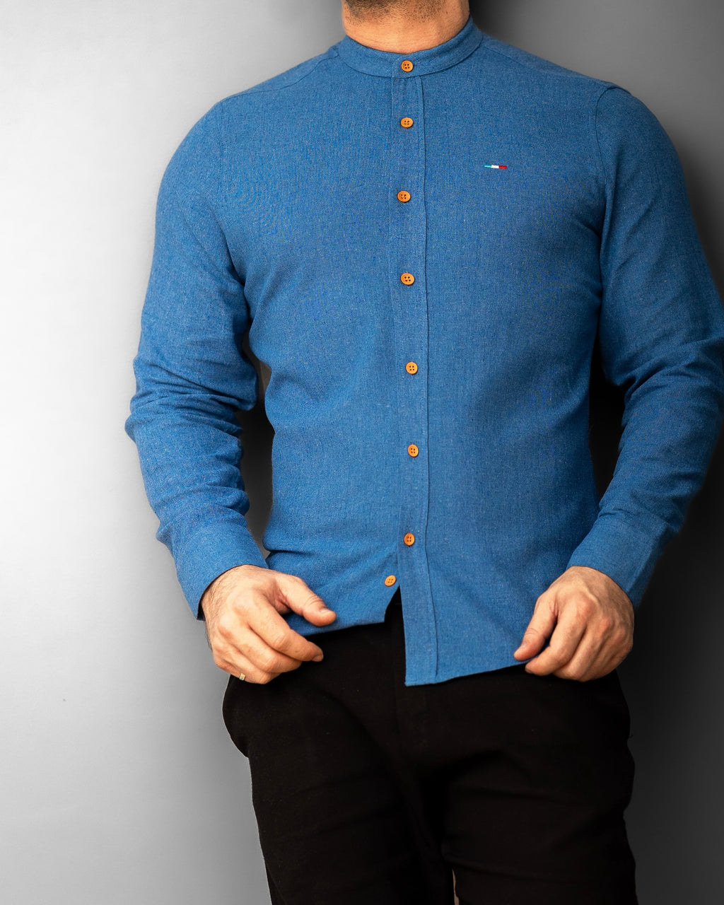 Koszule slim ELASTAN gładkie M-XXL