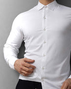 KOSZULA MĘSKA SLIM FIT BIAŁA SERIA 6 SZT (L/XL x2)