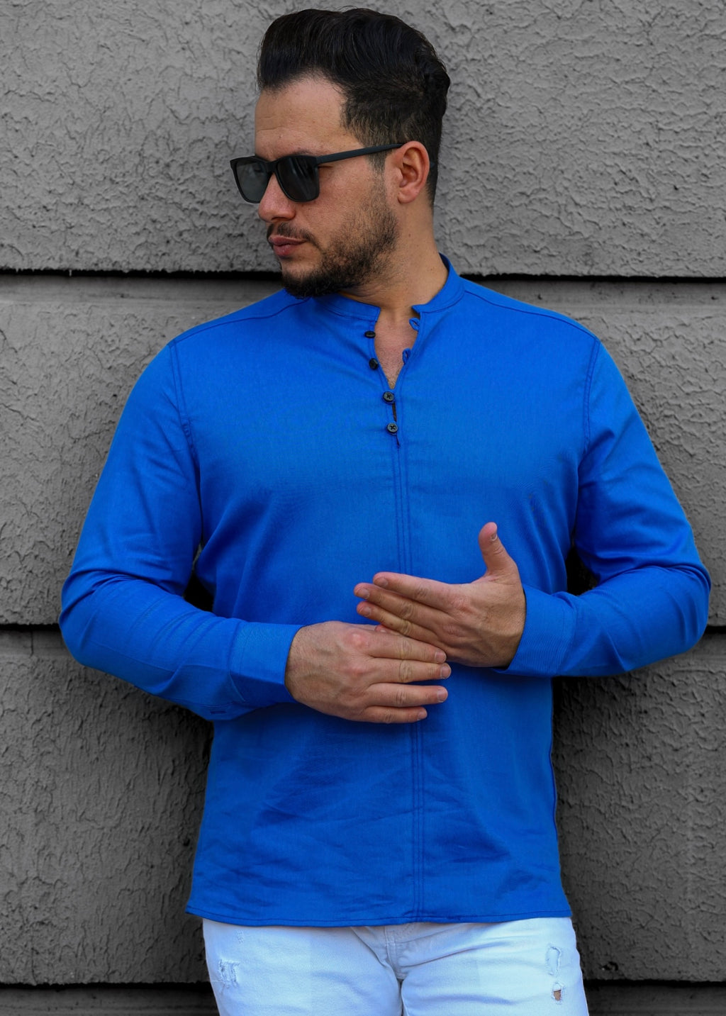 Koszule slim ELASTAN gładkie M-3XL