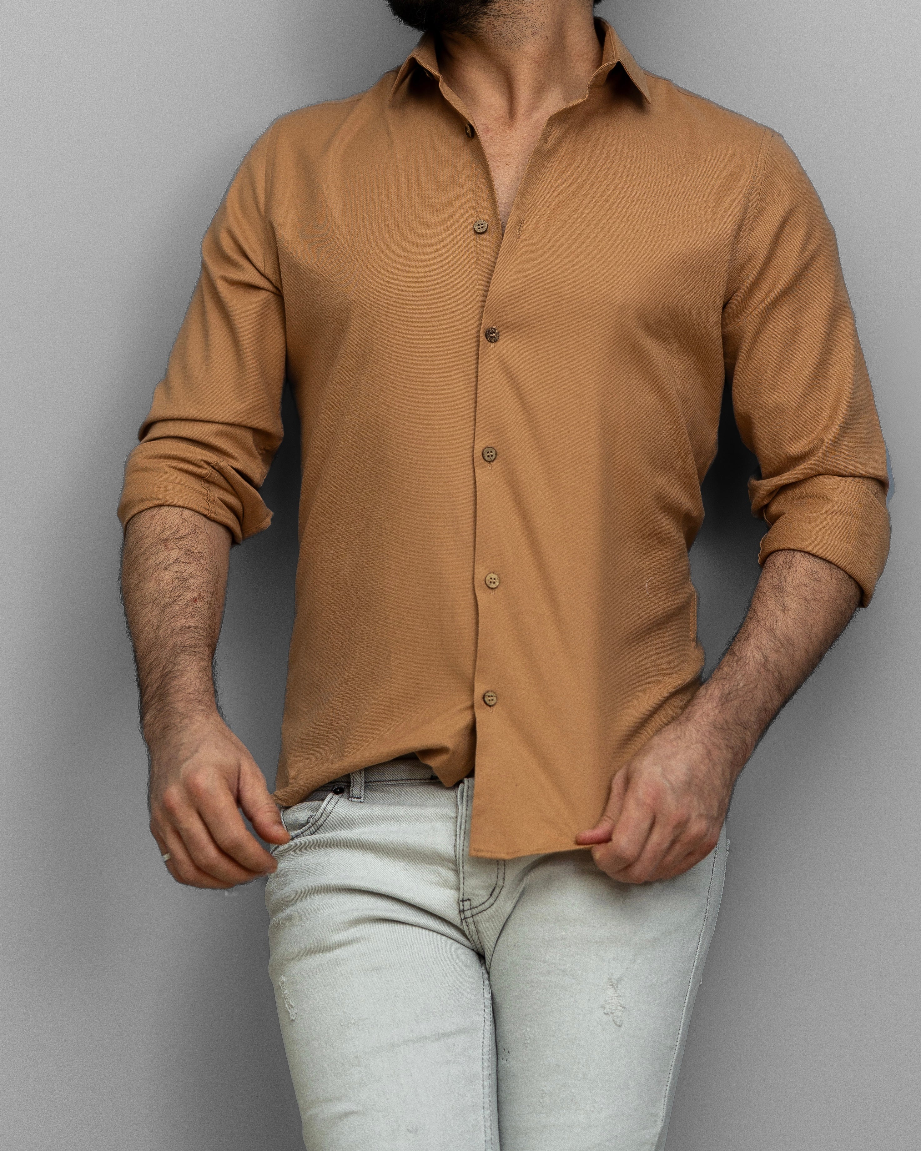 Koszule slim ELASTAN gładkie M-XXL