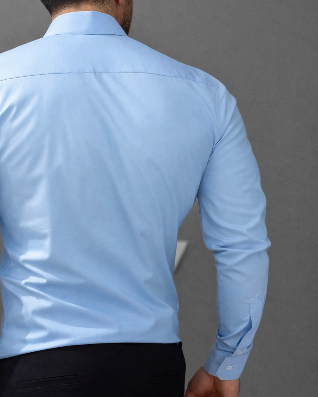 KOSZULA MĘSKA SLIM FIT BŁĘKITNA ELASTAN M-3XL PAKIET 5 SZT