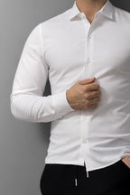 KOSZULA MĘSKA SLIM FIT BIAŁA SERIA 6 SZT (L/XL x2)